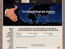 Tablet Screenshot of kerzen.lieferanten-weltweit.de