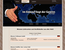 Tablet Screenshot of blumen.lieferanten-weltweit.de